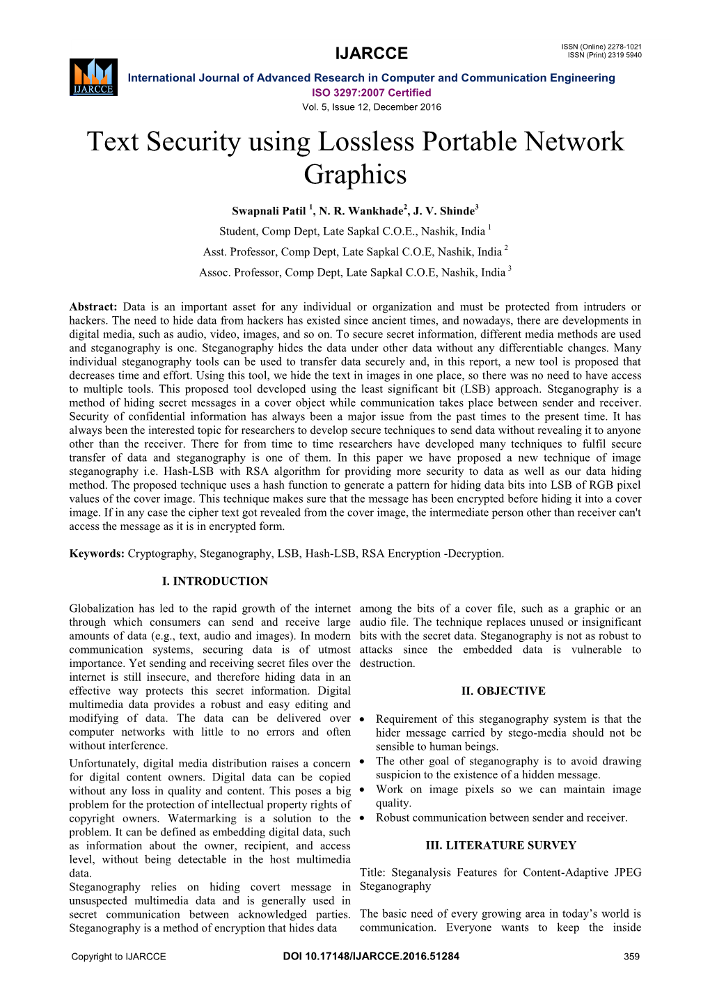 Text Security Using Lossless Portable Network Graphics