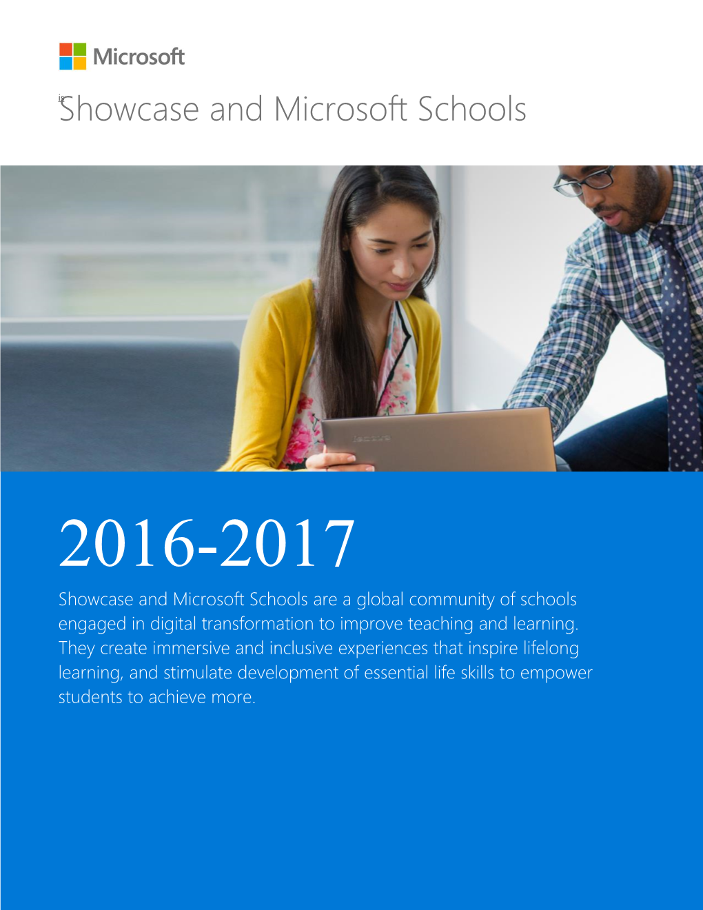 Showcase and Microsoft Schools