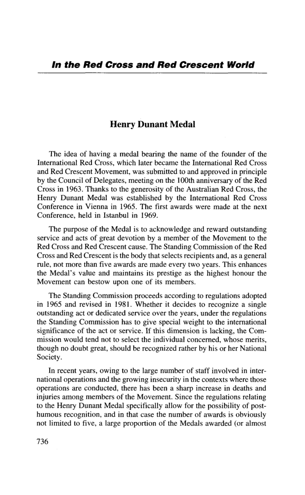 Henry Dunant Medal