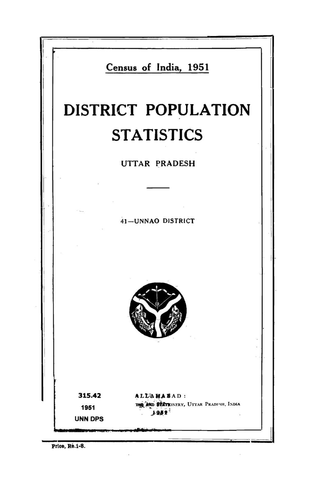 District Population Statistics, 41-Unnao, Uttar Pradesh