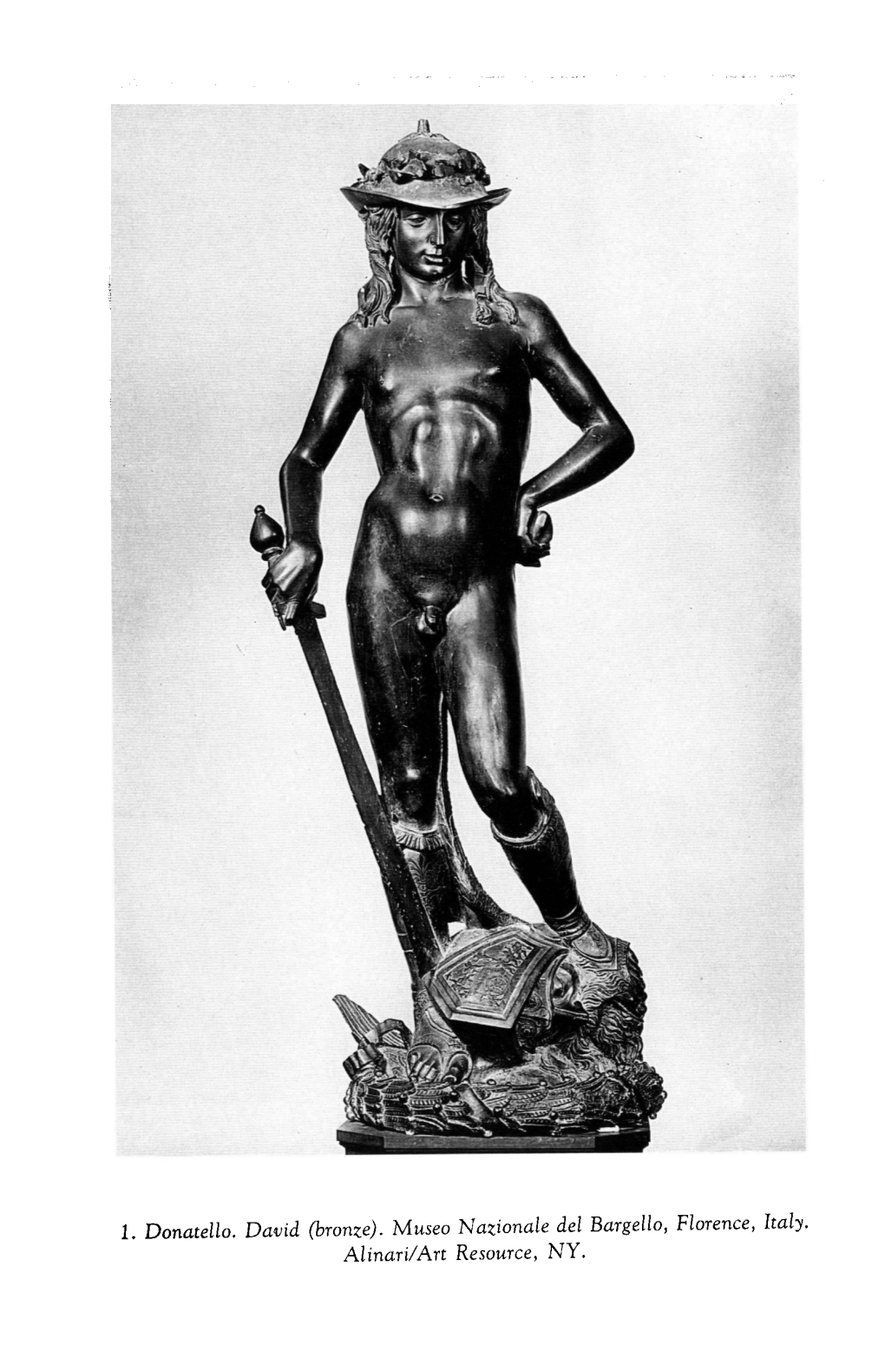 1. Donatello. David (Bronze). Museo Nazionale Del Bargello, Florence, Italy