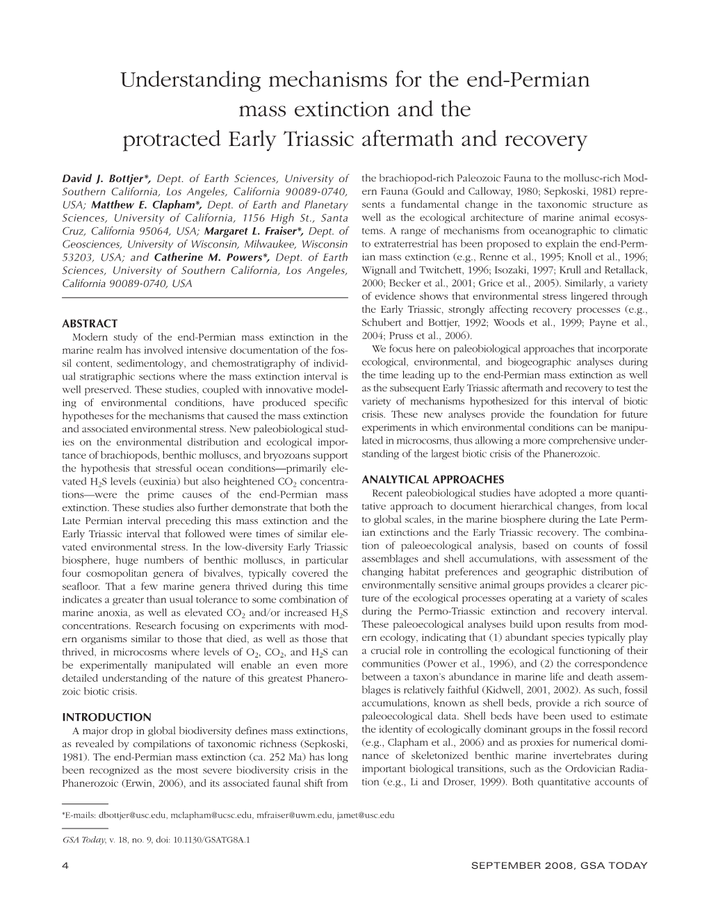 Understanding Mechanisms for the End-Permian Mass Extinction and the Protracted Early Triassic Aftermath and Recovery