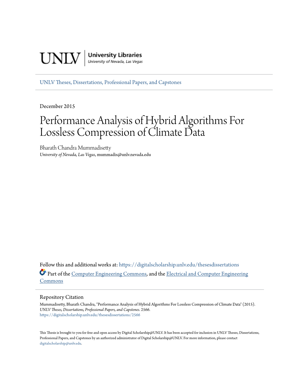 Performance Analysis of Hybrid Algorithms for Lossless