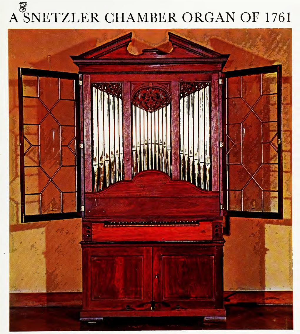 A Snetzler Chamber Organ of 1761