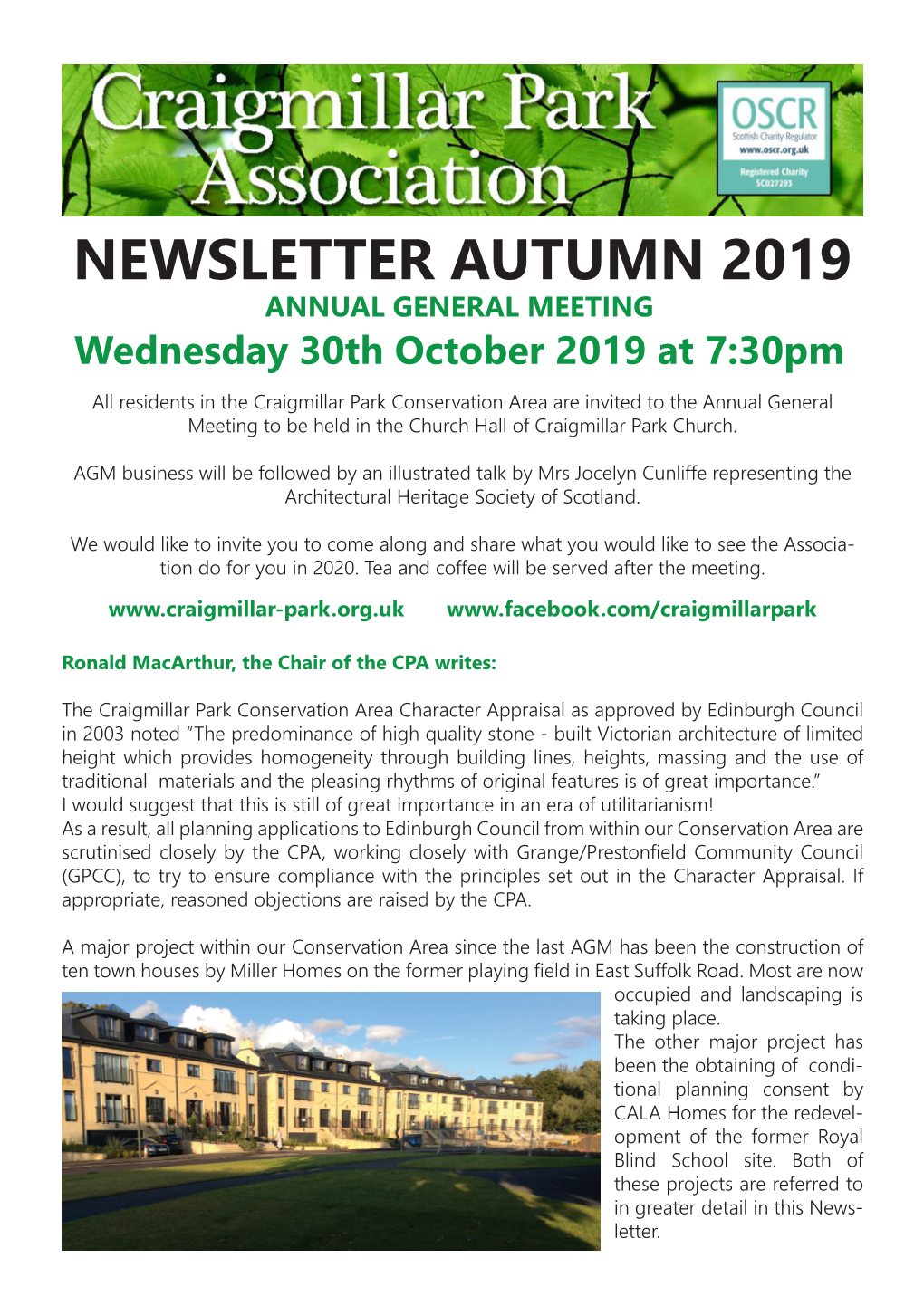 NEWSLETTER AUTUMN 2019 Applications and Objects Where Appropriate