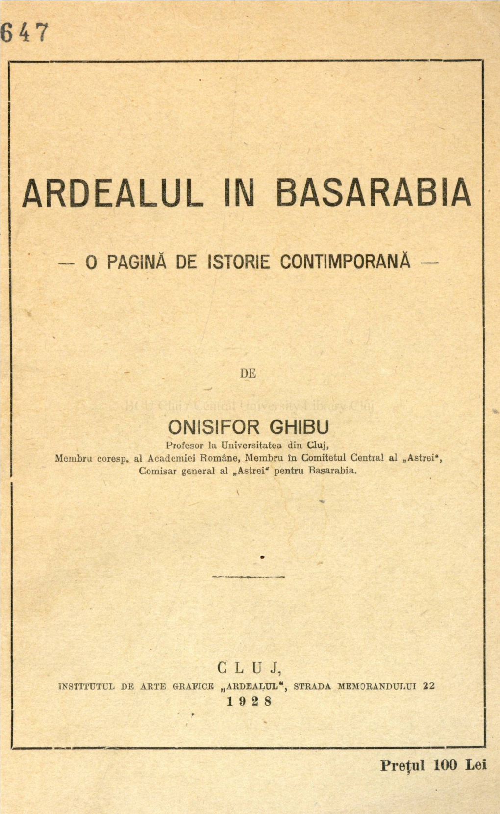 Ardealul in Basarabia
