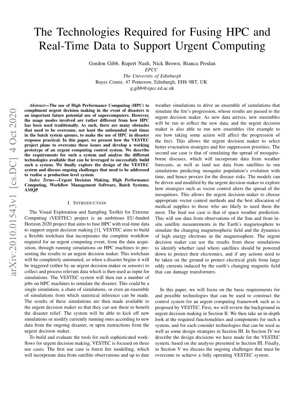 The Technologies Required for Fusing HPC and Real-Time Data to Support Urgent Computing