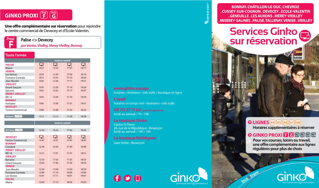 Services Ginko Sur Réservation