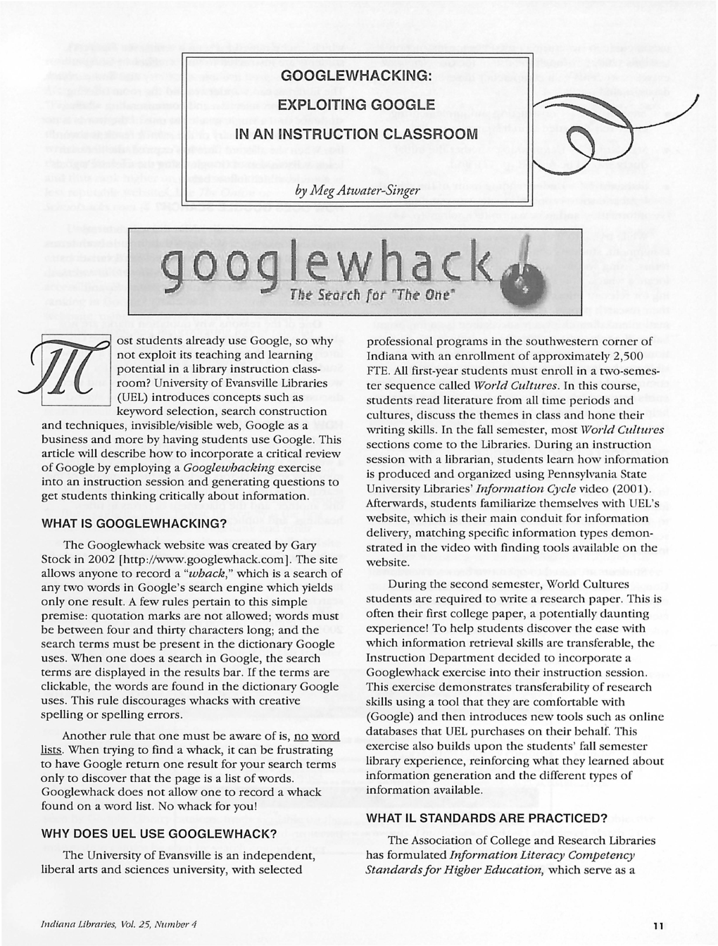 Googlewhacking