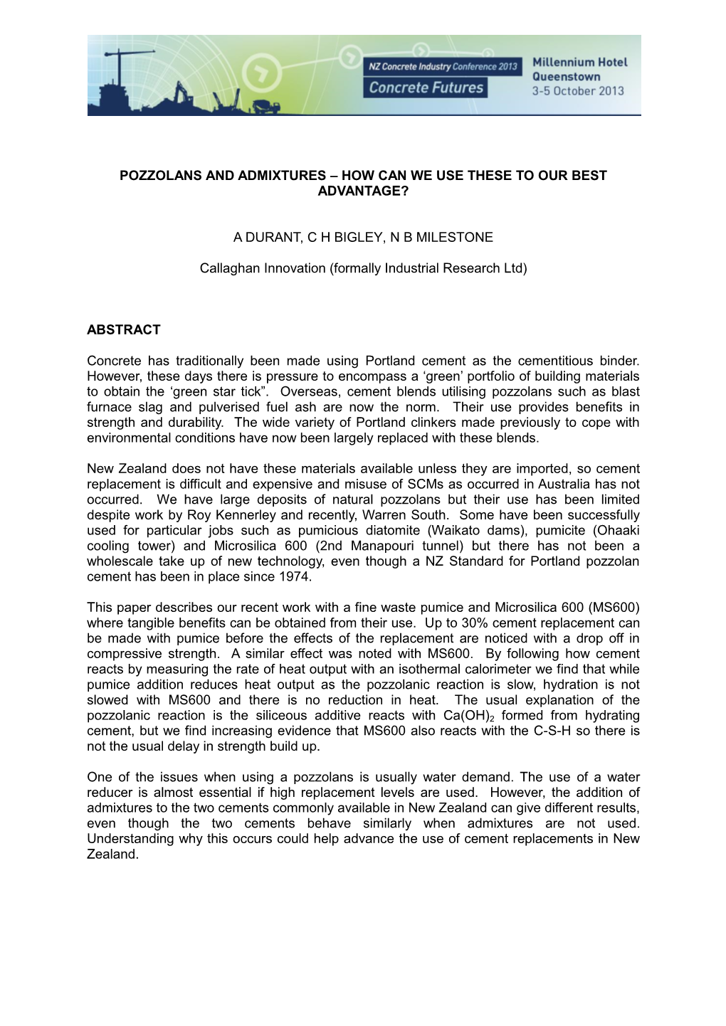 Pozzolans and Admixtures – How Can We Use These to Our Best Advantage?