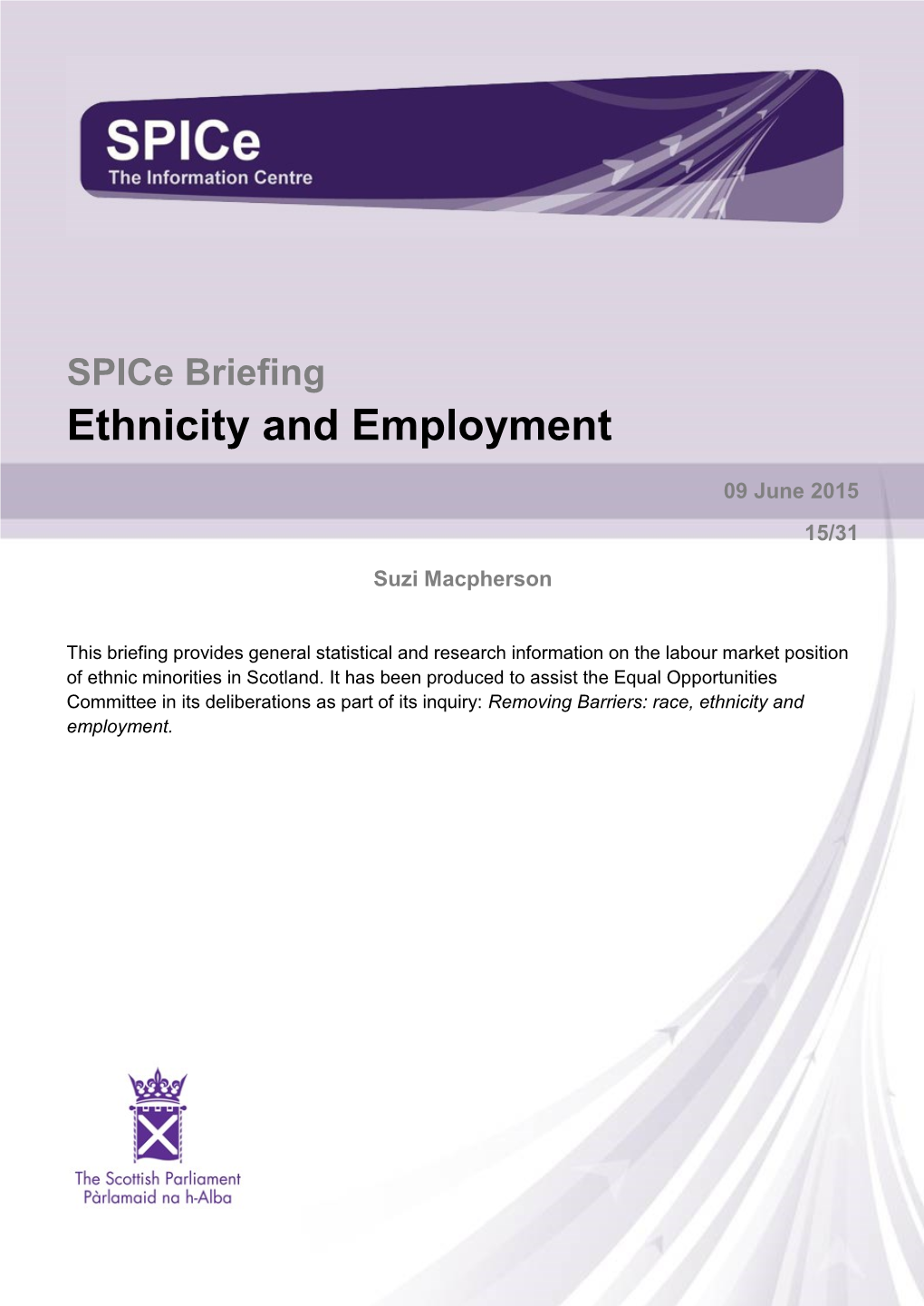Ethnicity and Employment