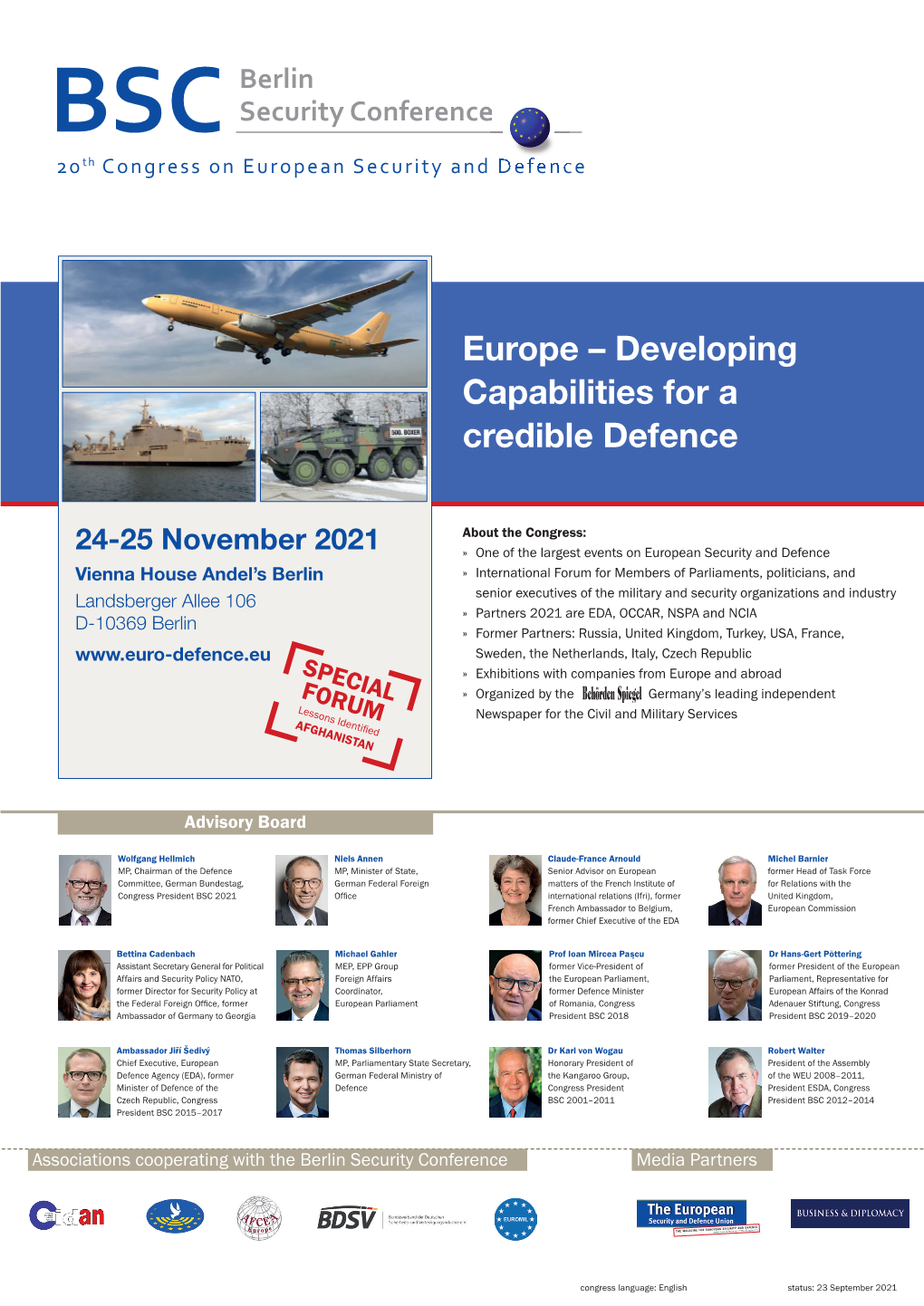 Europe – Developing Capabilities for a Credible Defence