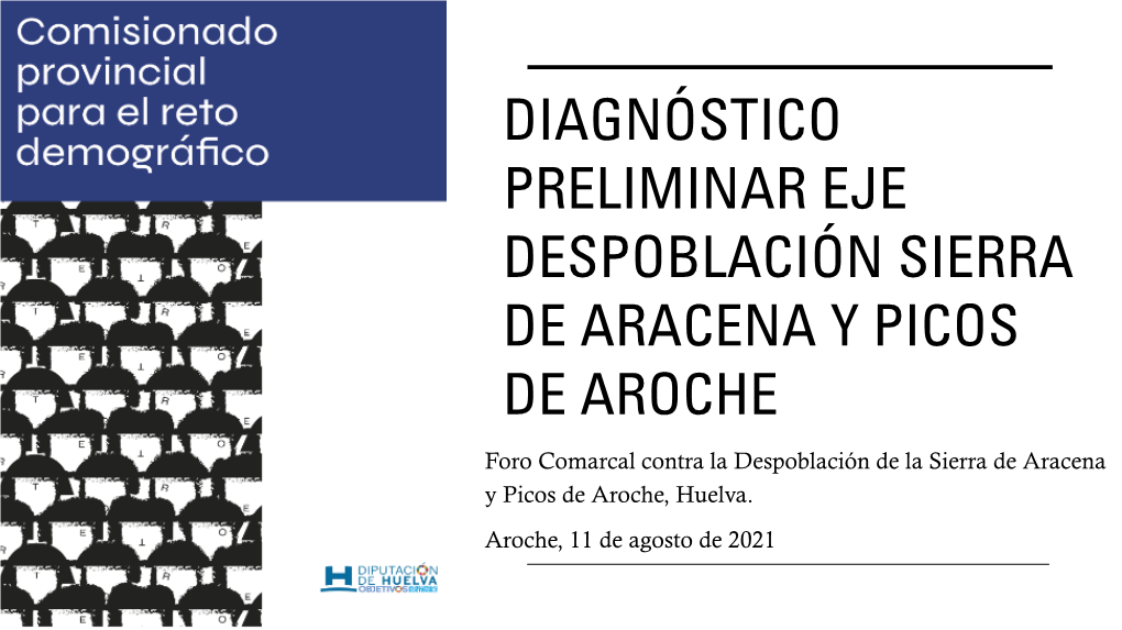 Diagnóstico Preliminar Eje Despoblación Sierra De Aracena Y Picos De Aroche