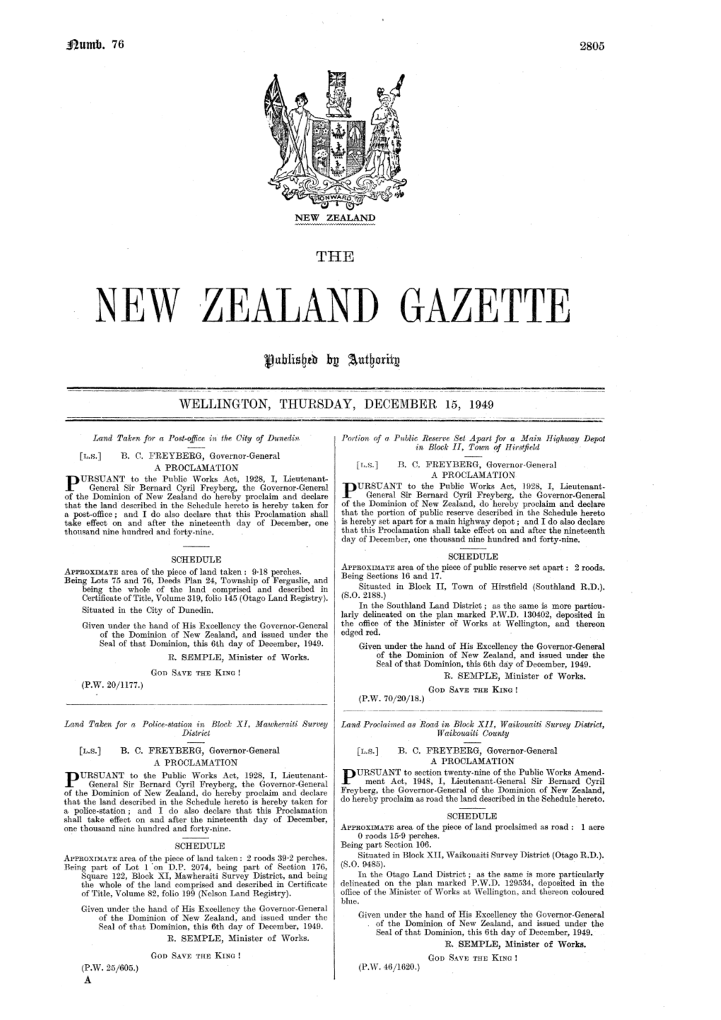 Zealand Gazette