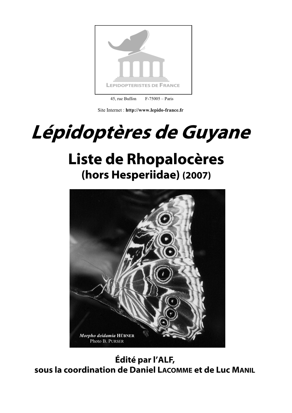 Liste Rhopalos Guyane 2013 Vo