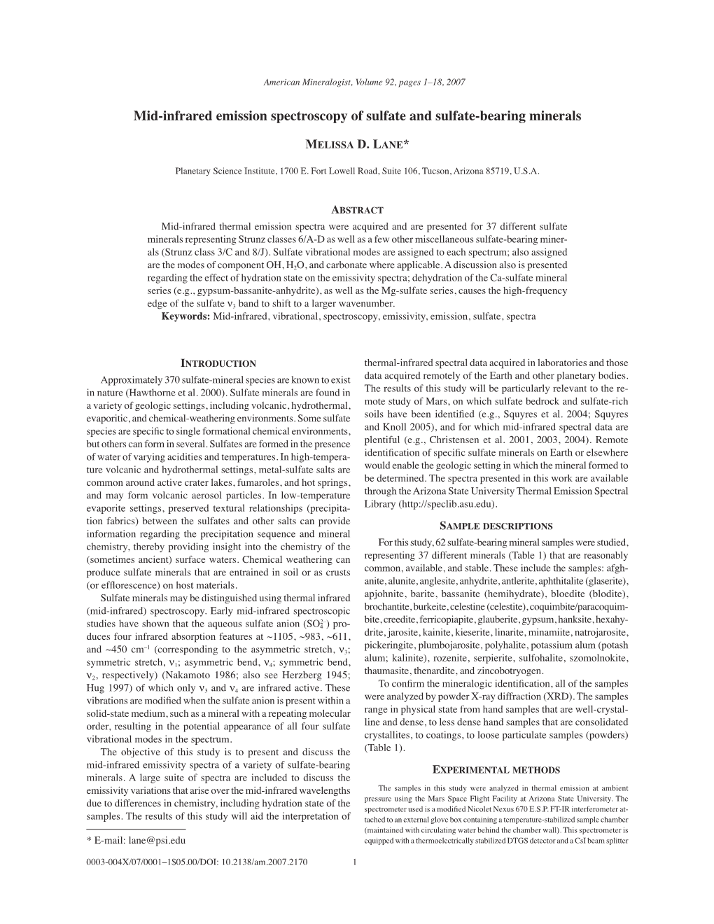 Mid-Infrared Emission Spectroscopy of Sulfate and Sulfate-Bearing Minerals