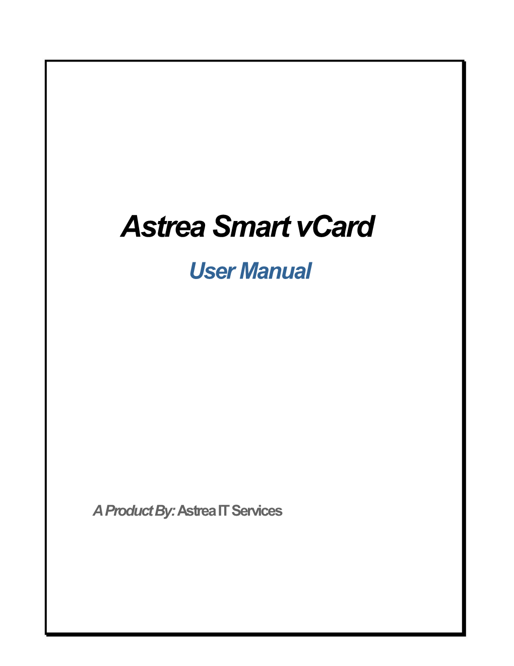 Astrea Smart Vcard