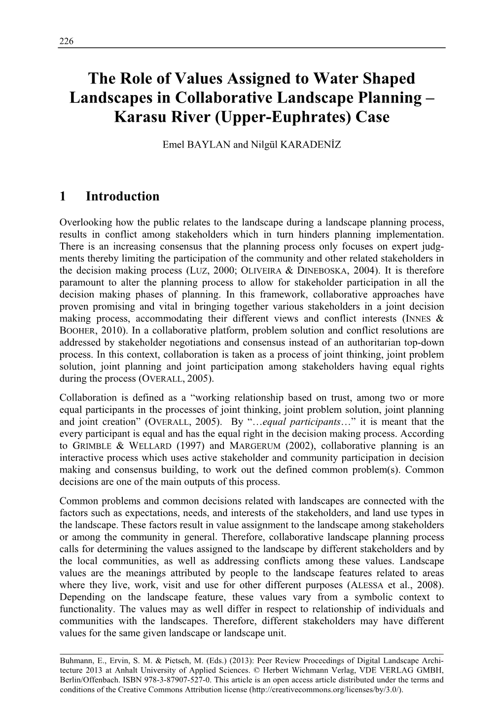 Karasu River (Upper-Euphrates) Case