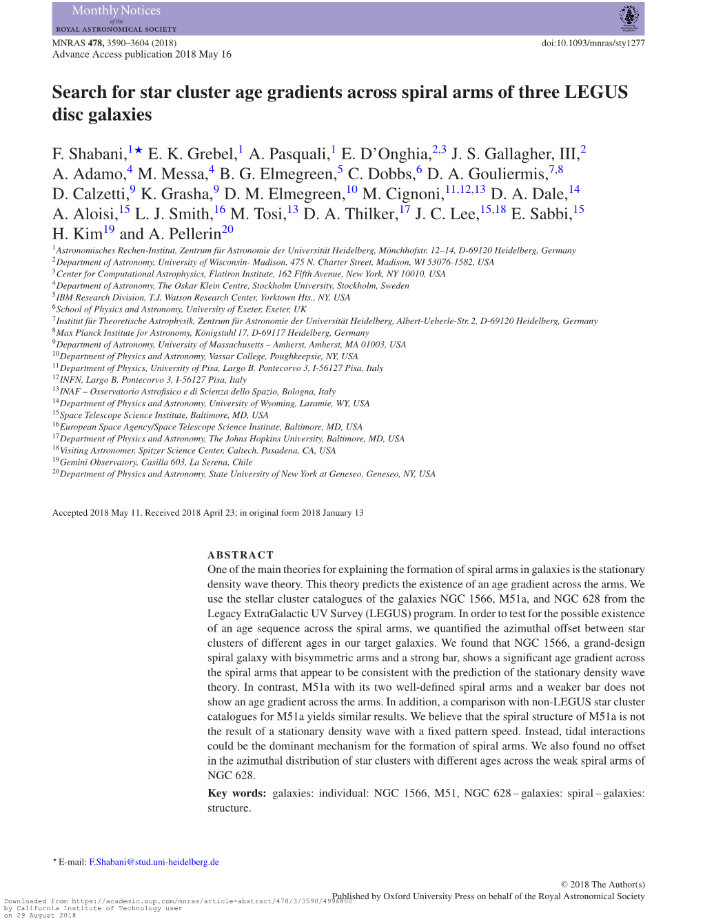 Search for Star Cluster Age Gradients Across Spiral Arms of Three LEGUS Disc Galaxies