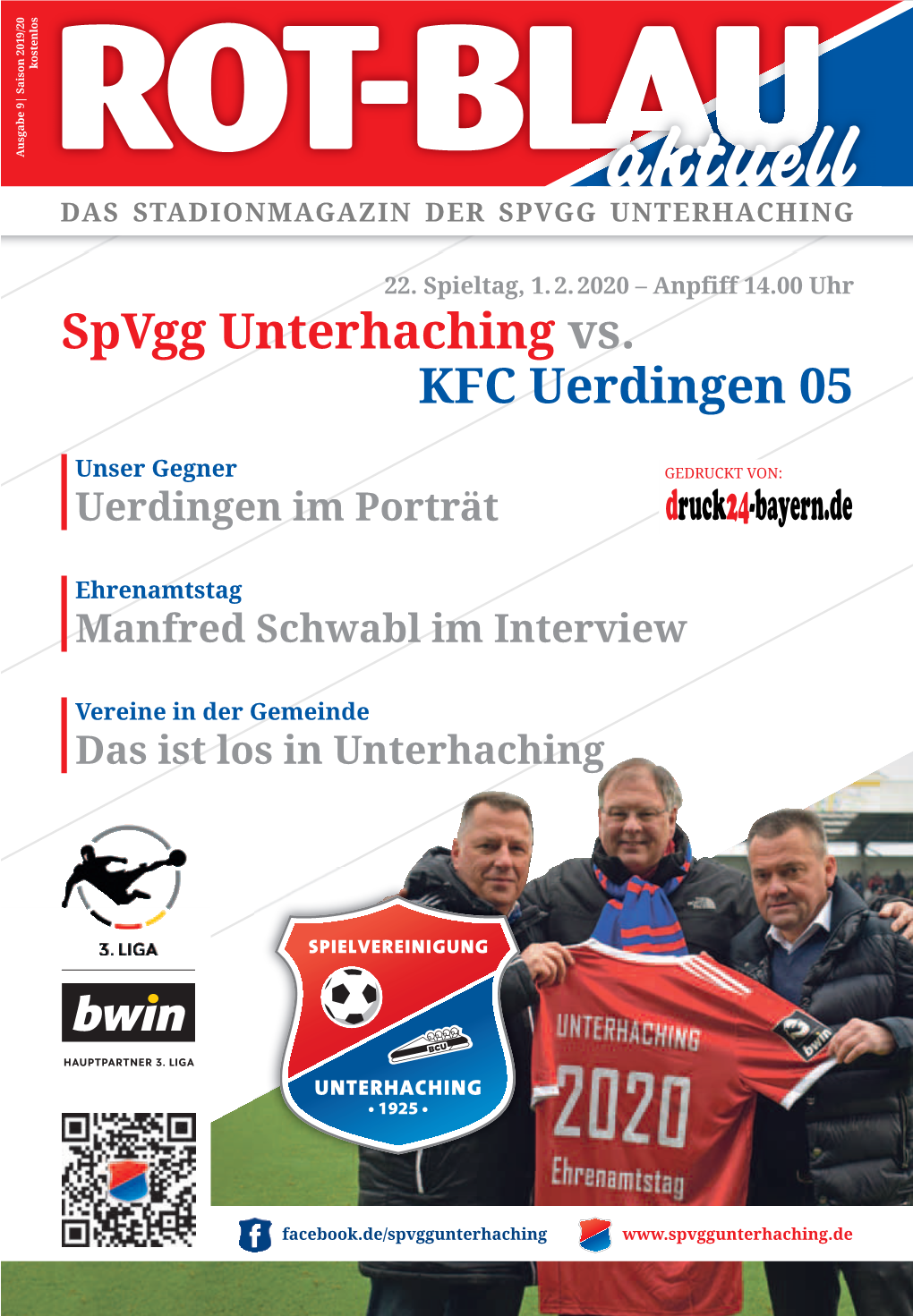 Spvgg Unterhaching Stadionmagazin 2019/2020 Nr. 09.Qxp