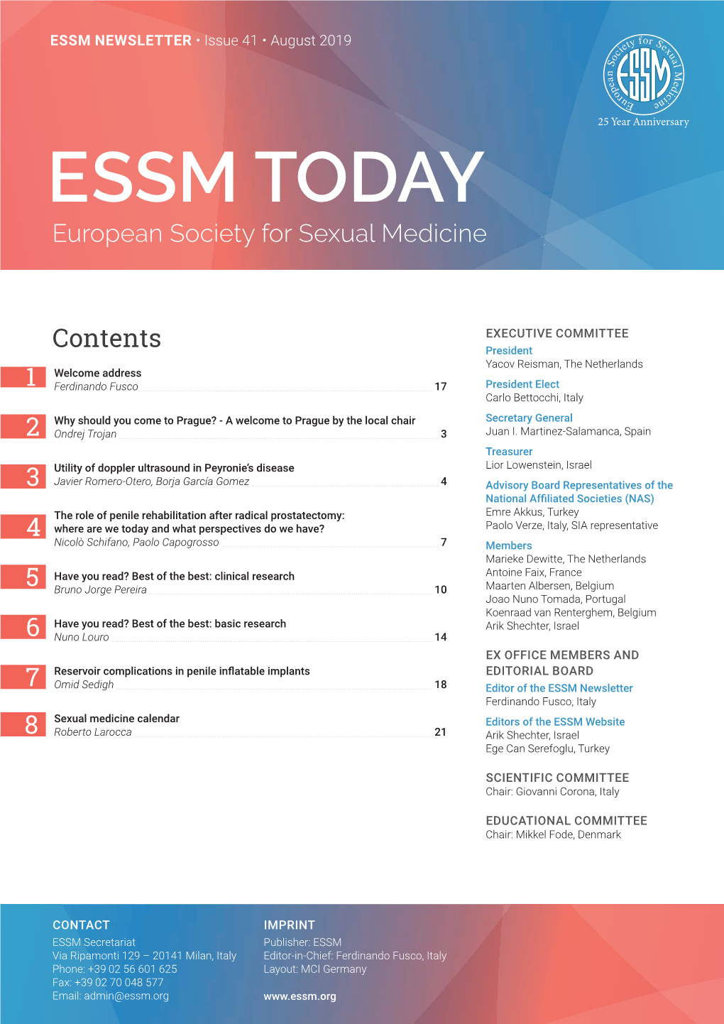 ESSM TODAY European Society for Sexual Medicine