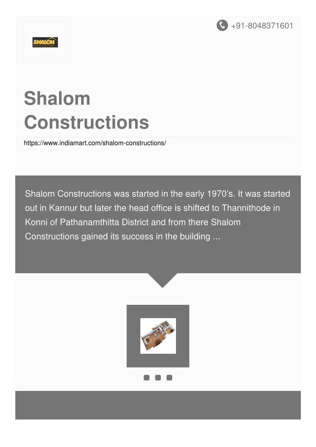 Shalom Constructions