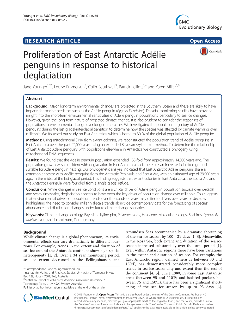 Proliferation of East Antarctic Adélie Penguins In