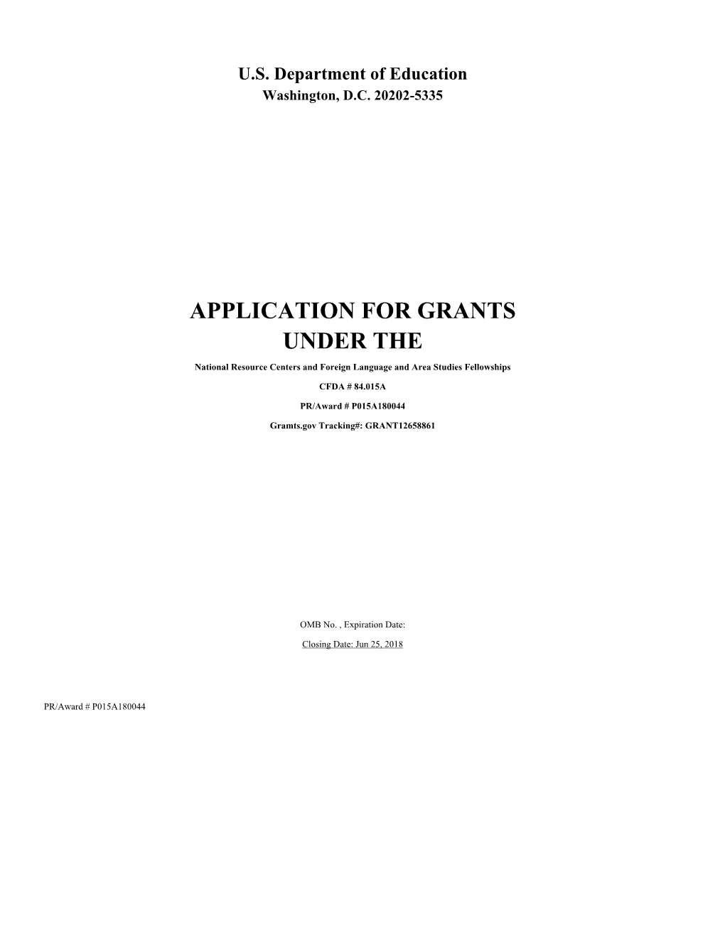 Pacific Islands Region Under the Title VI Program Administered by the US Department of Education