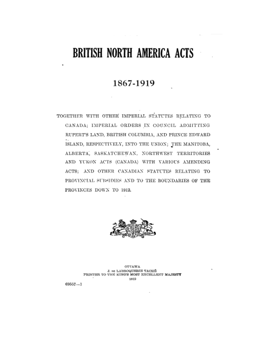 British North America Acts