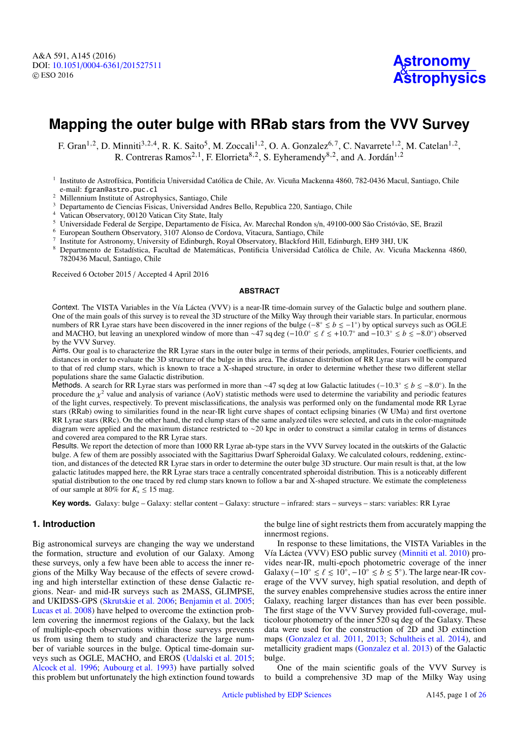 Mapping the Outer Bulge with Rrab Stars from the VVV Survey F