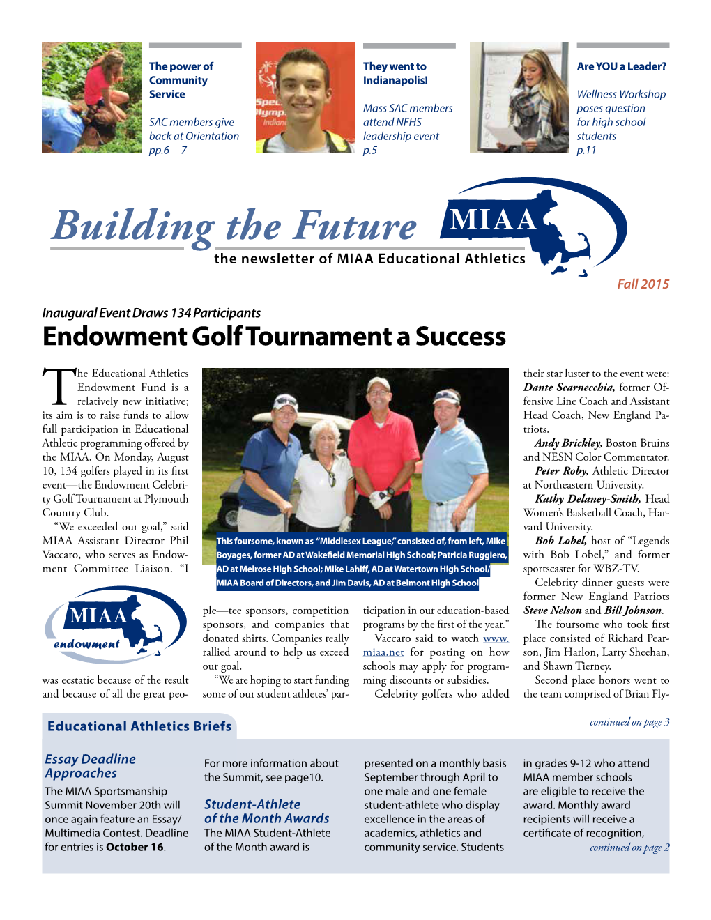 Fall 2015 Newsletter