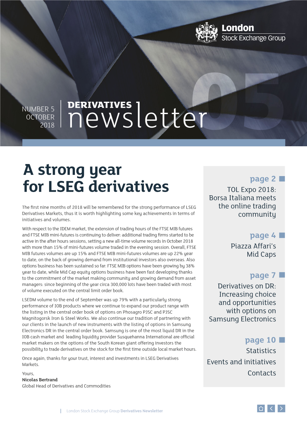 A Strong Year for LSEG Derivatives