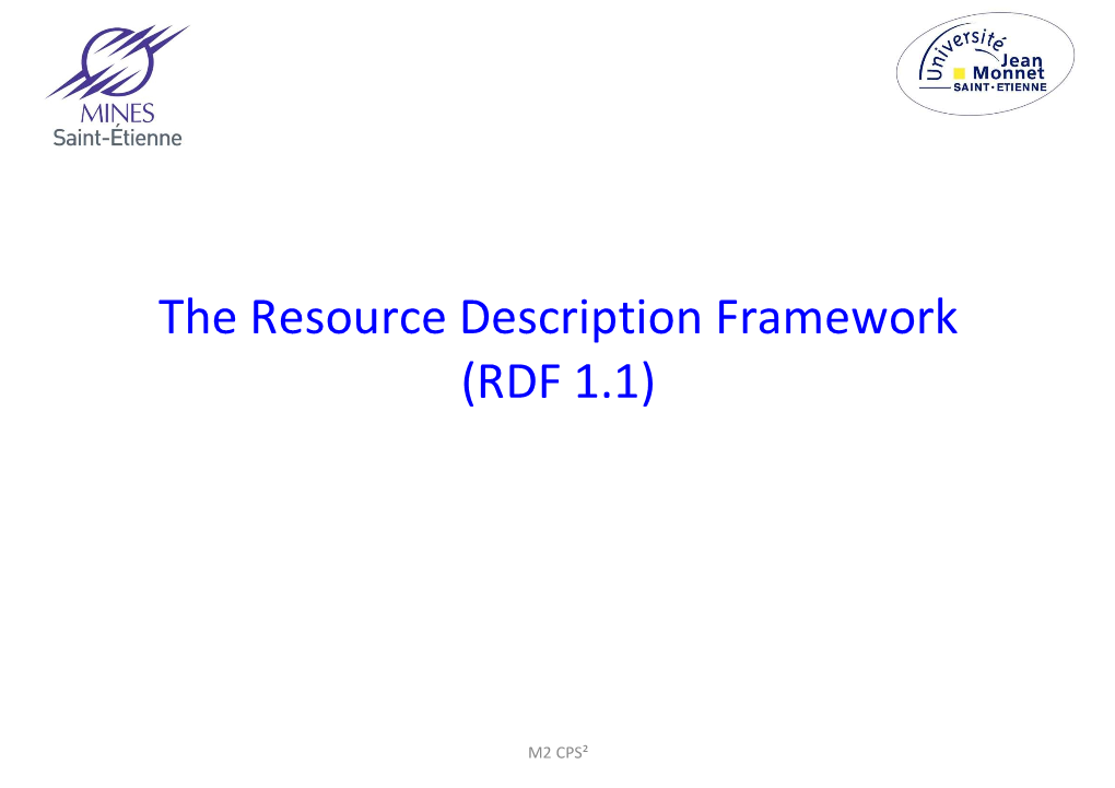 The Resource Description Framework (RDF 1.1)