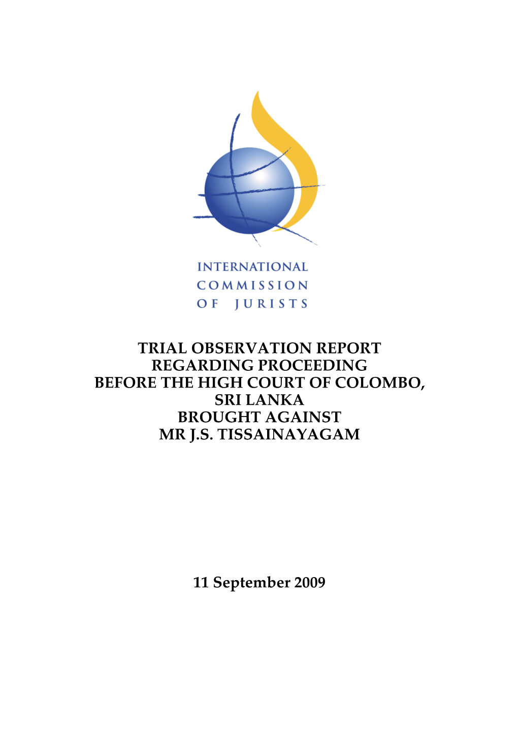 Srilanka-Journalist-Trial Observation Report-2009