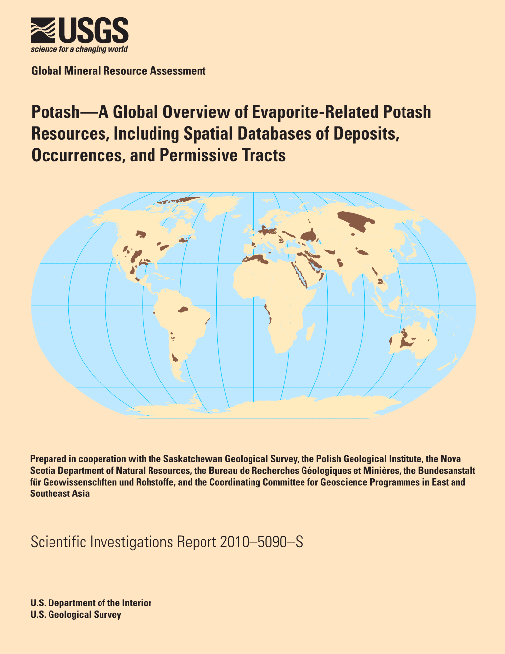 Potash—A Global Overview of Evaporite-Related Potash Resources, Including Spatial Databases of Deposits, Occurrences, and Permissive Tracts