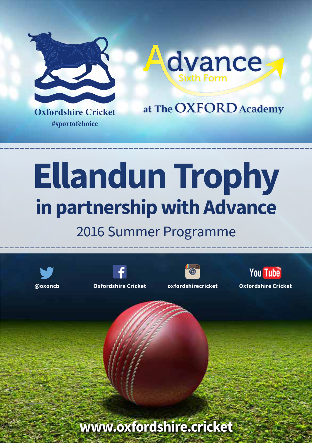 Ellandun Trophy in Partnership with Advance 2016 Summer Programme
