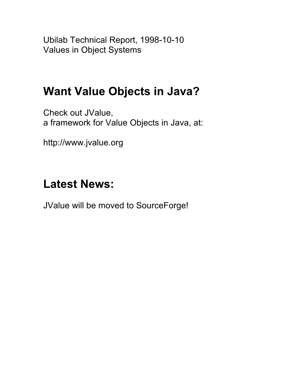 Want Value Objects in Java?
