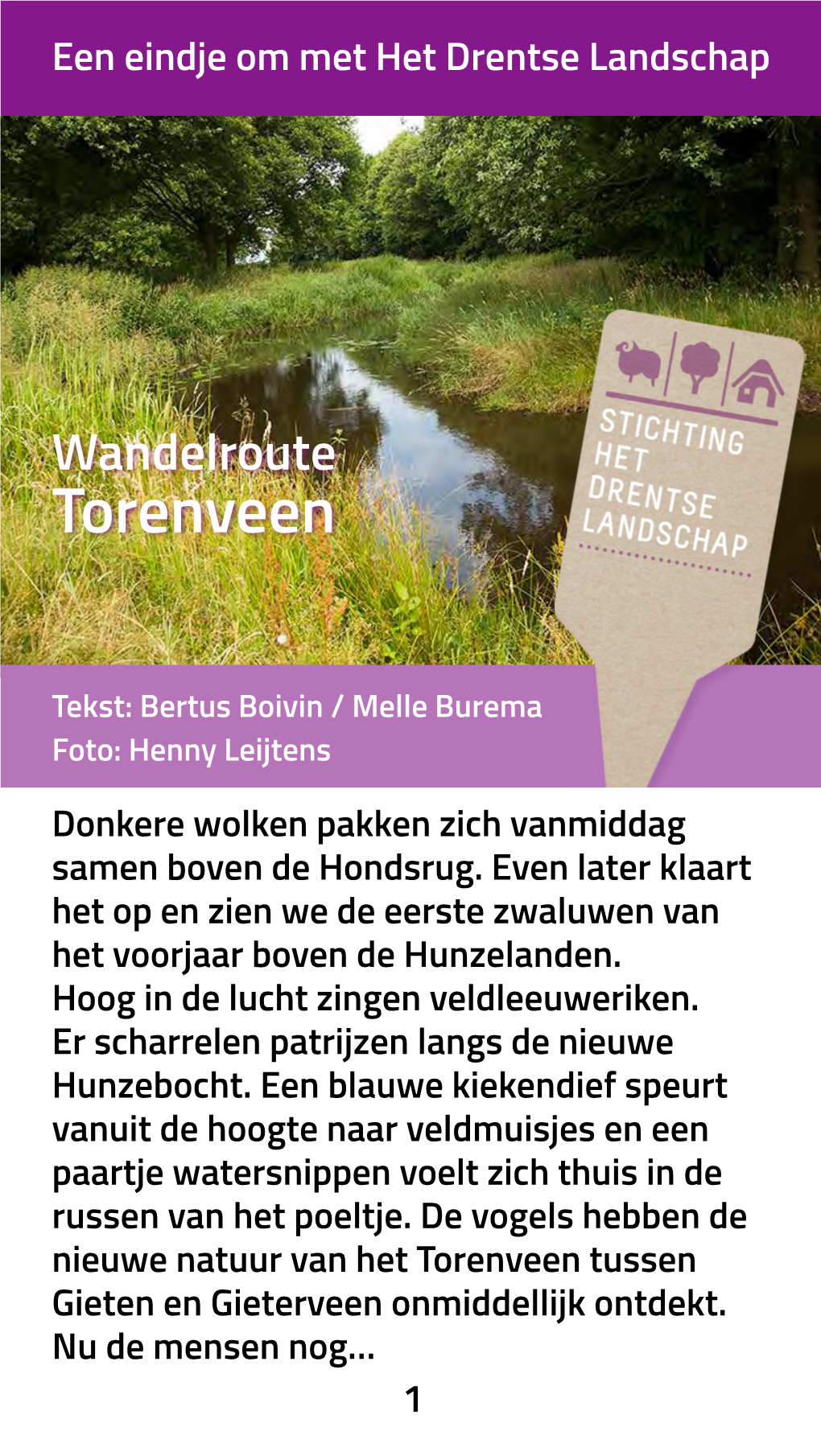 Wandelroute Torenveen