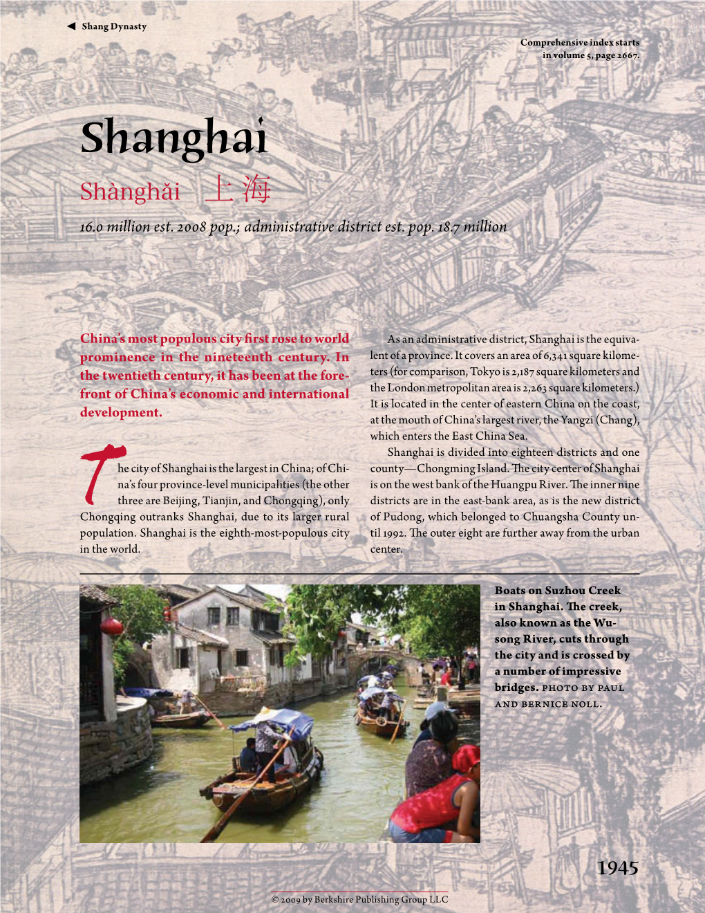 Shanghai Shànghǎi ​上 海 16.0 Million Est