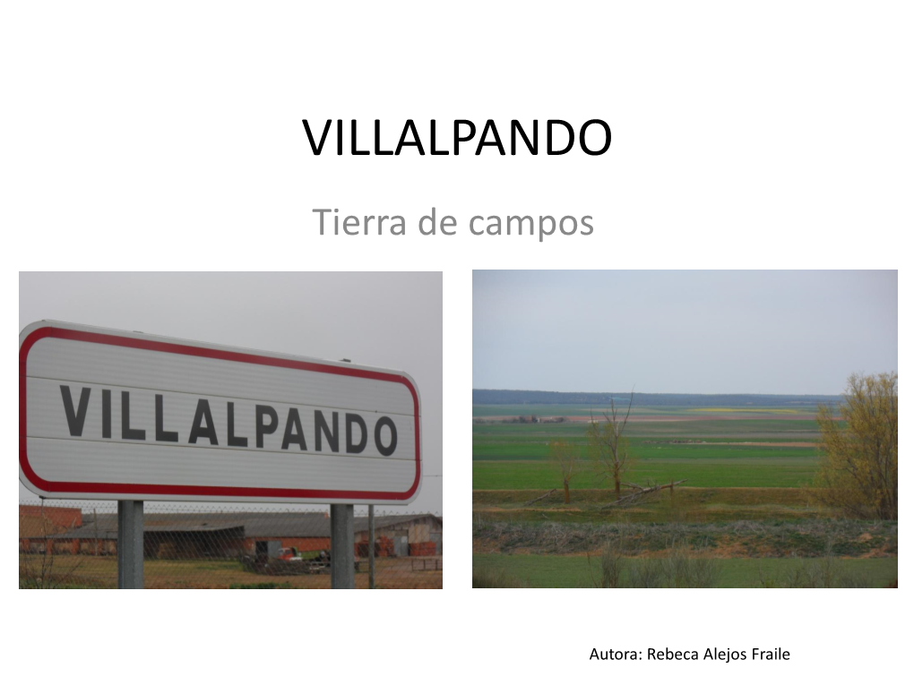 VILLALPANDO Tierra De Campos