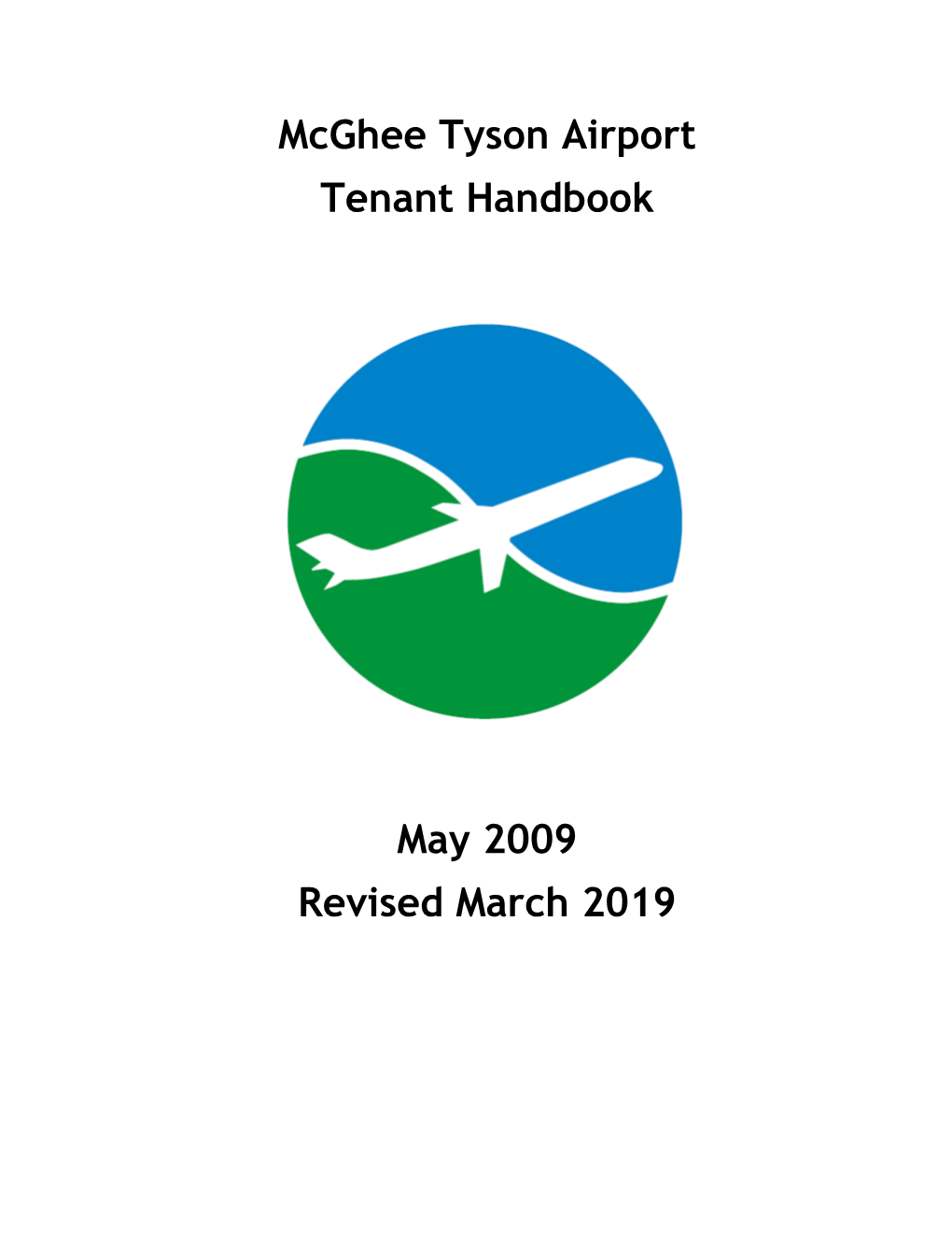 Mcghee Tyson Airport Tenant Handbook May 2009 Revised