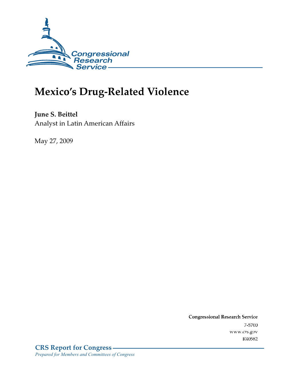 Mexico's Drug-Related Violence