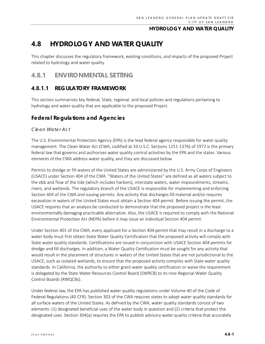 4.8 Hydrology and Water Quality