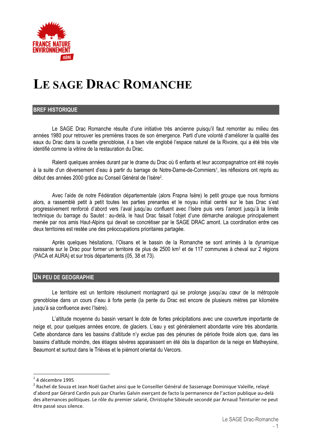 Le Sage Drac Romanche