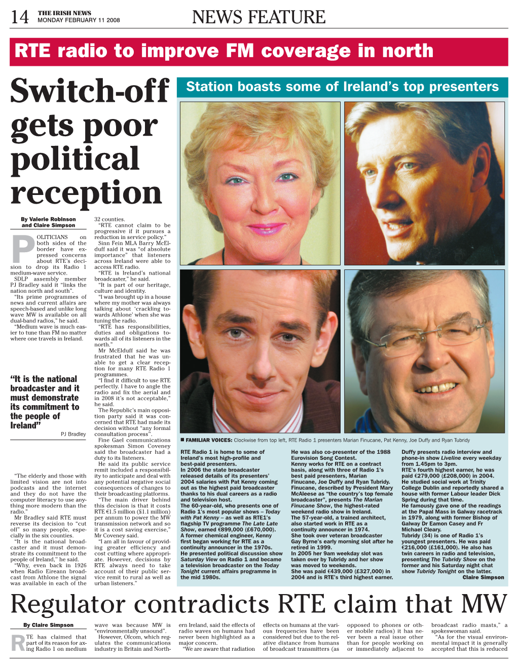 Switch-Off Gets Poor Political Reception