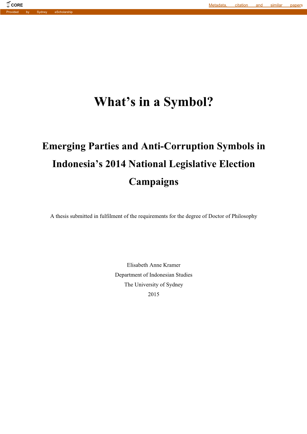 What's in a Symbol? Emerging Parties and Anti-Corruption