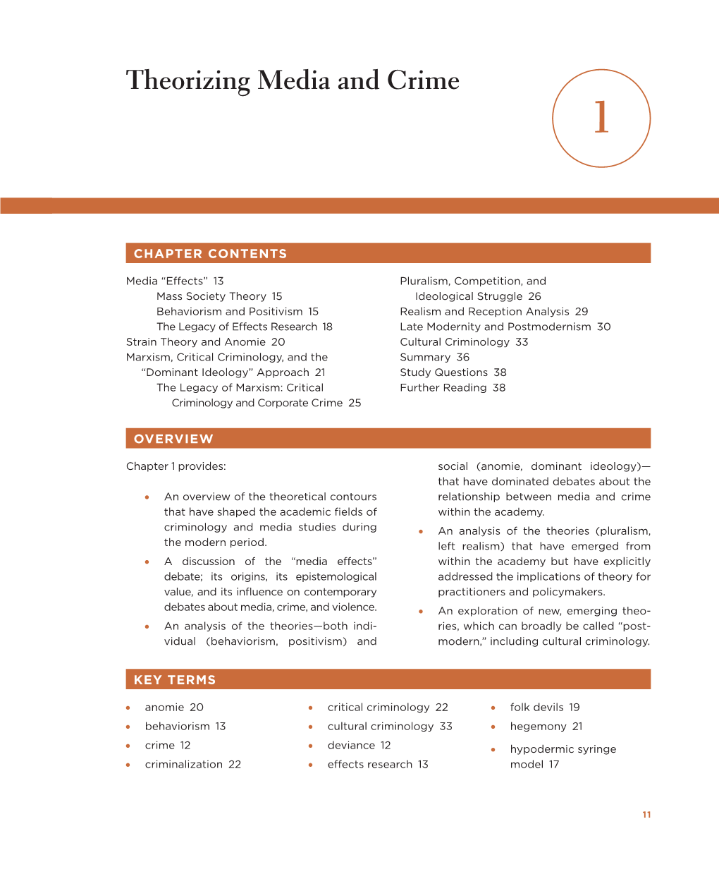 Chapter 1: Theorizing Media and Crime