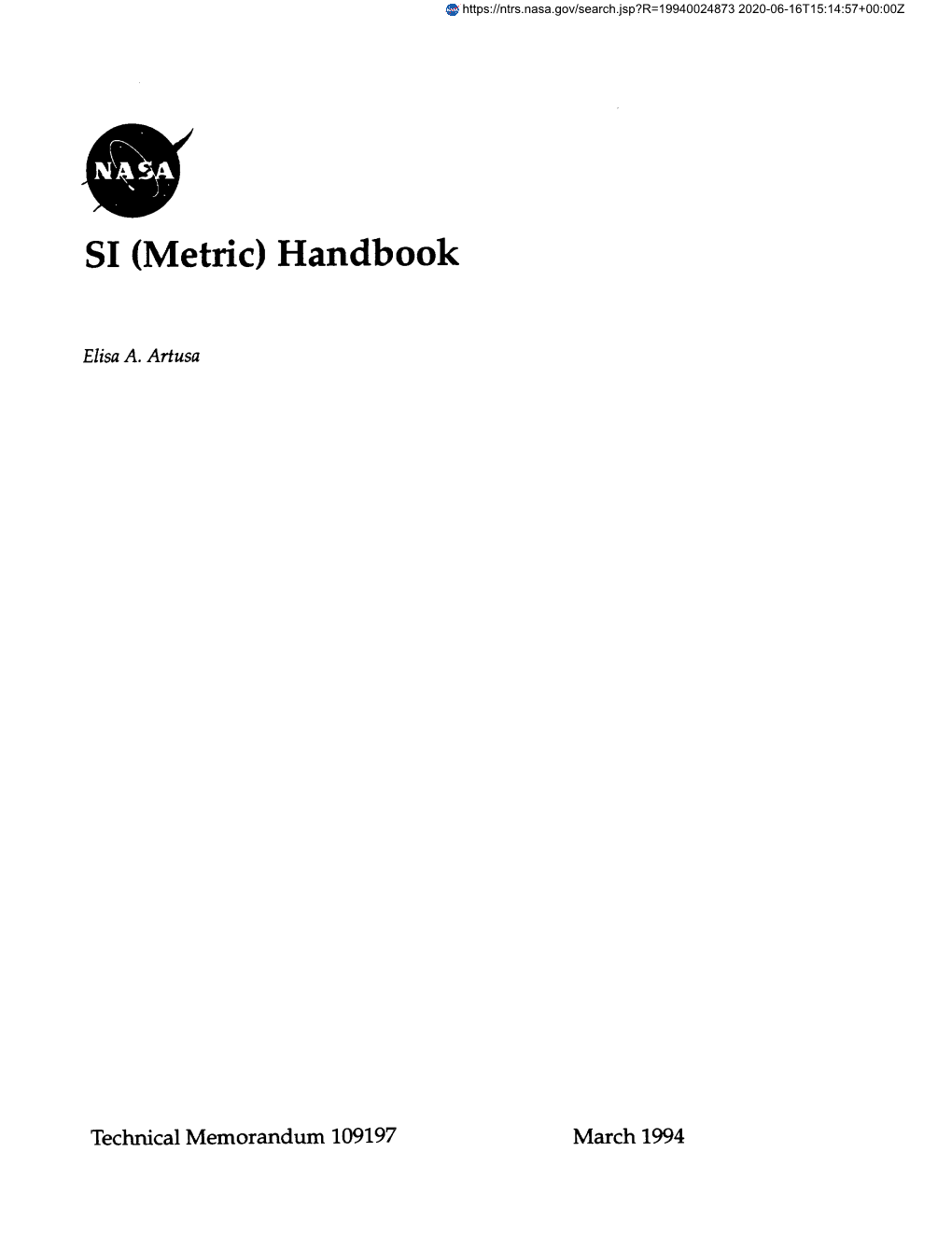 SI (Metric) Handbook