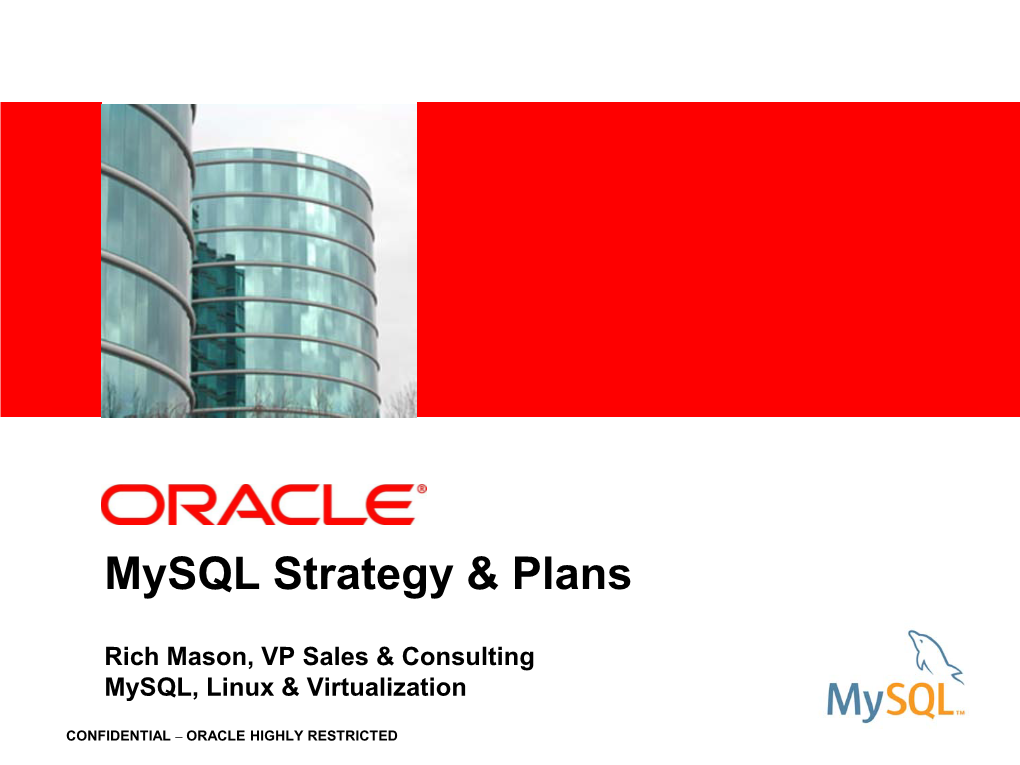Mysql Strategy & Plans
