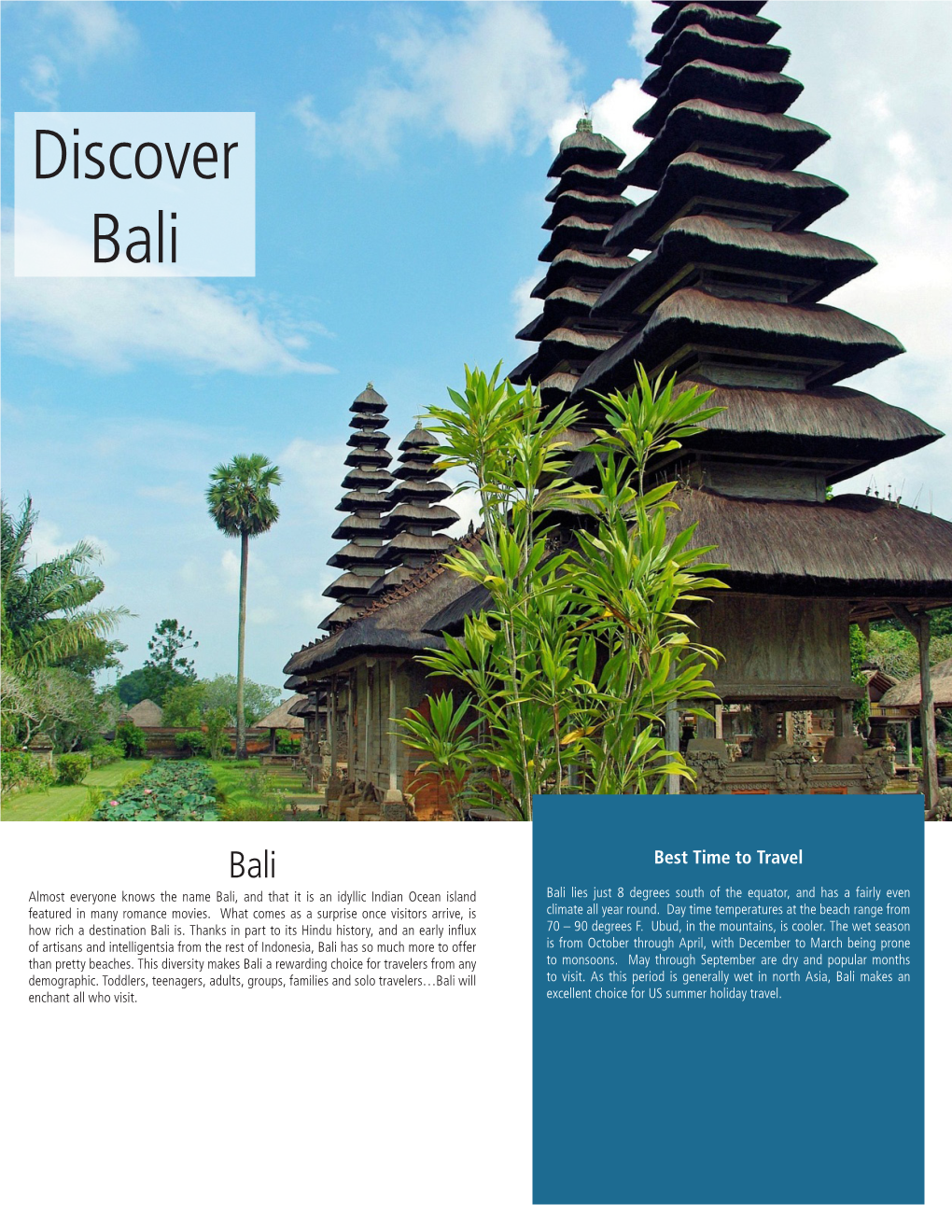 Discover Bali